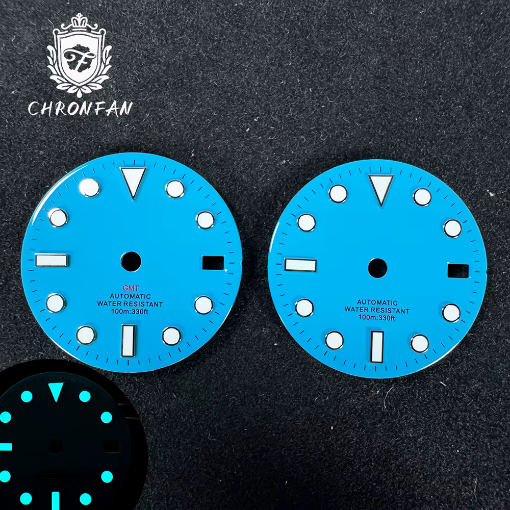 Bleu glace 28.5mm pour sous-montre cadran