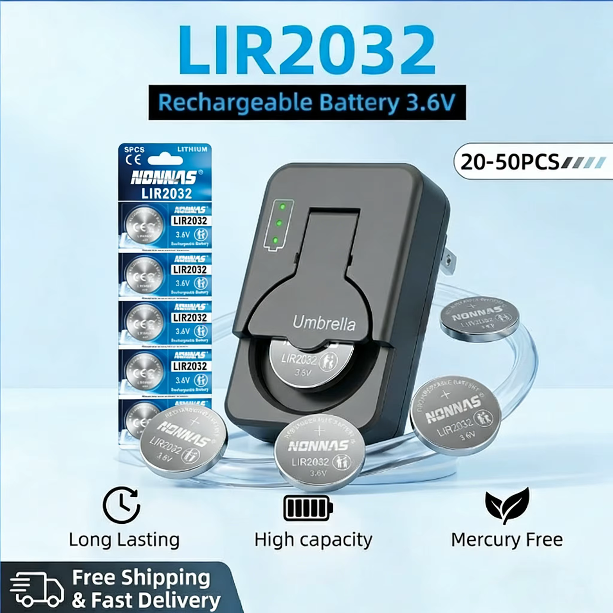 Batterie rechargeable LIR2032
