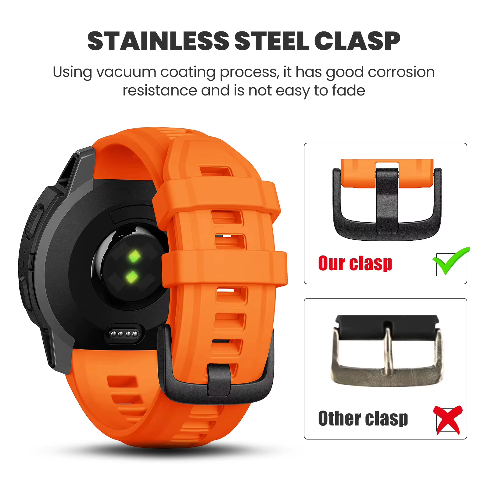 Garmin-Correa de silicone suave