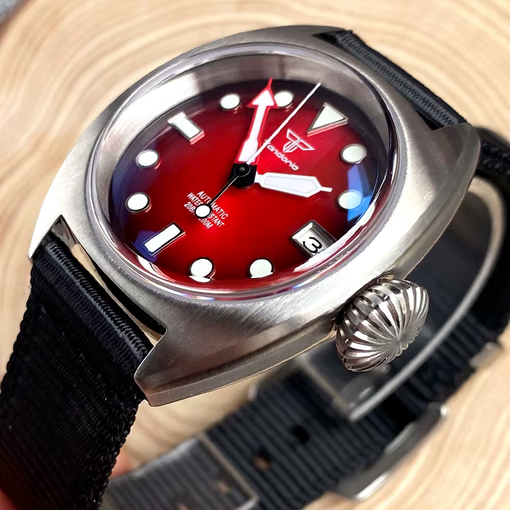 Montre mécanique de plongée militaire pour hommes