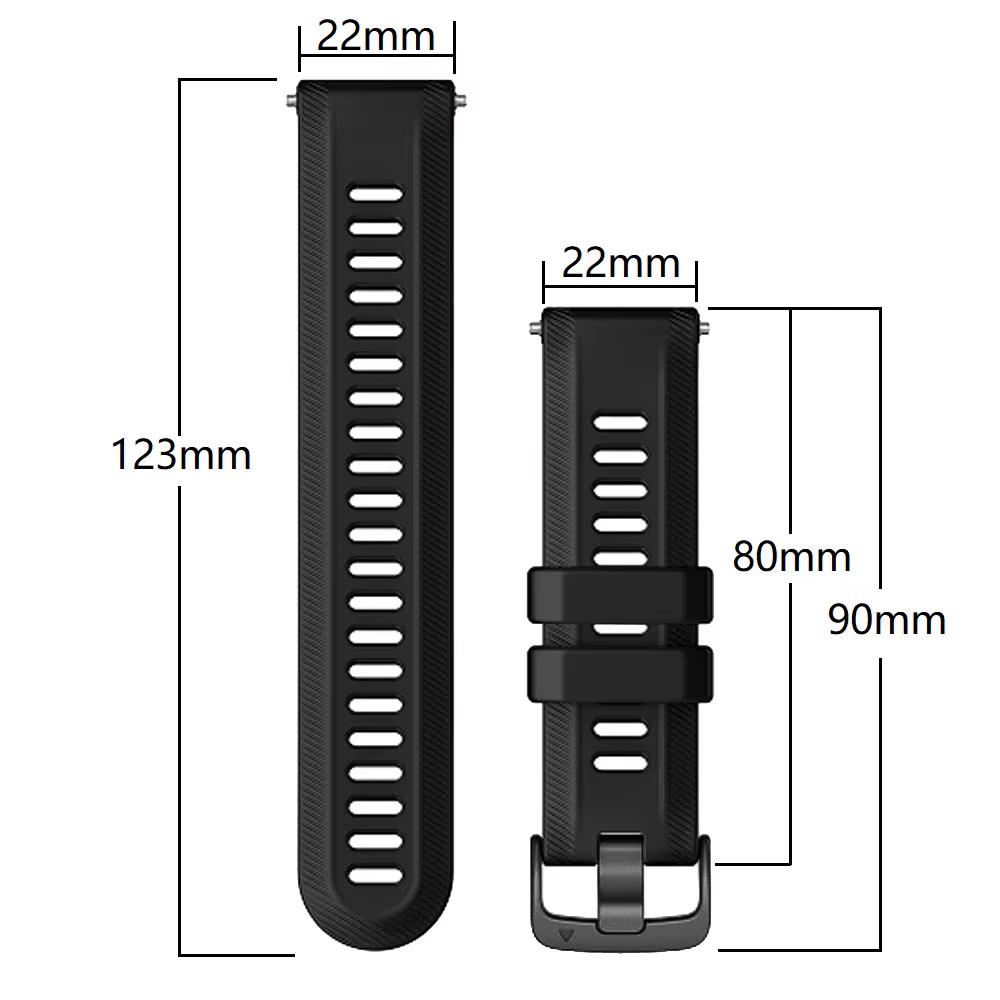 22mm Bracelet de montre officiel pour Garmin Forerunner 955 965 945 935 745 265 accessoires