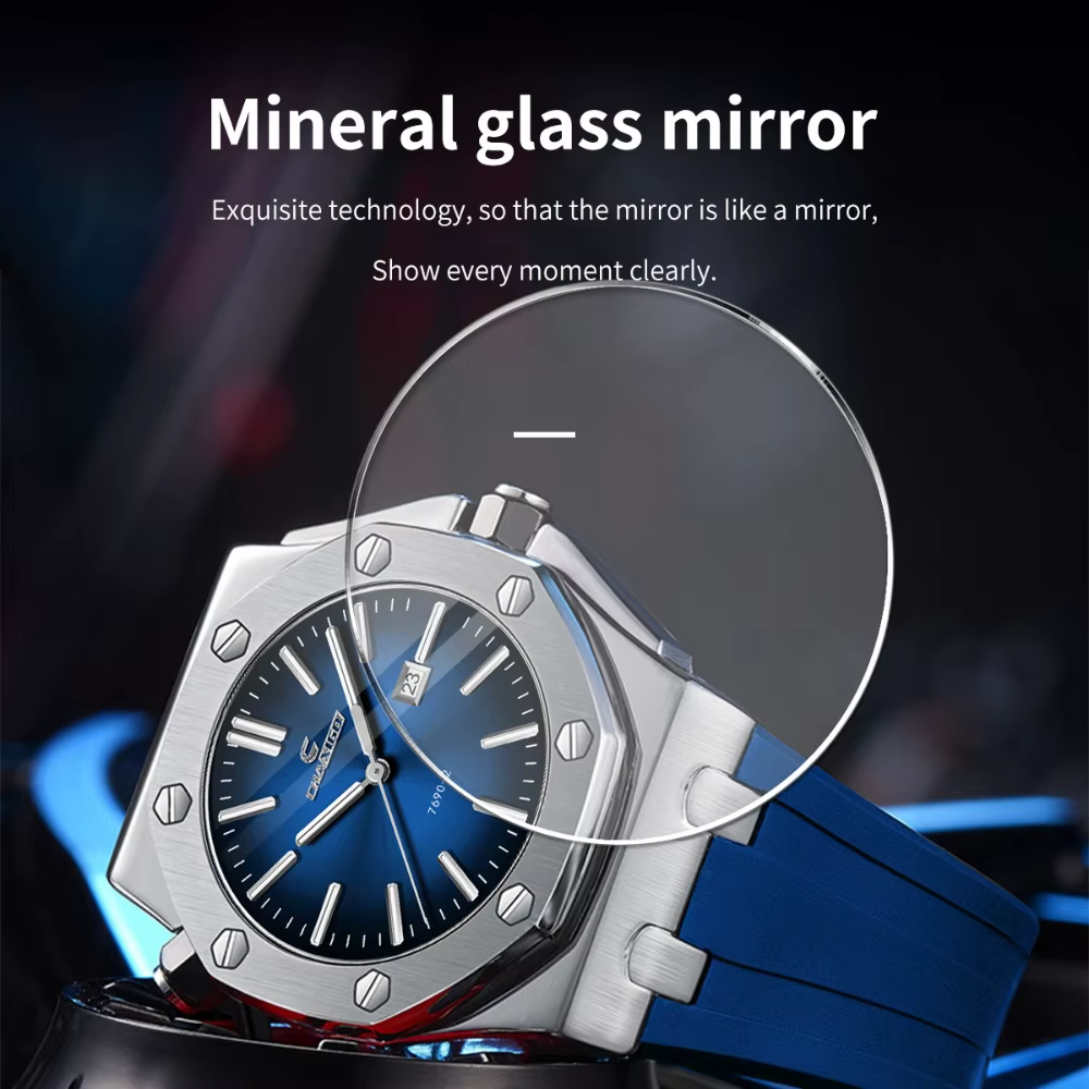 CHAXIGO montres d'affaires de luxe pour hommes 7690 mode étanche calendrier Quartz montre