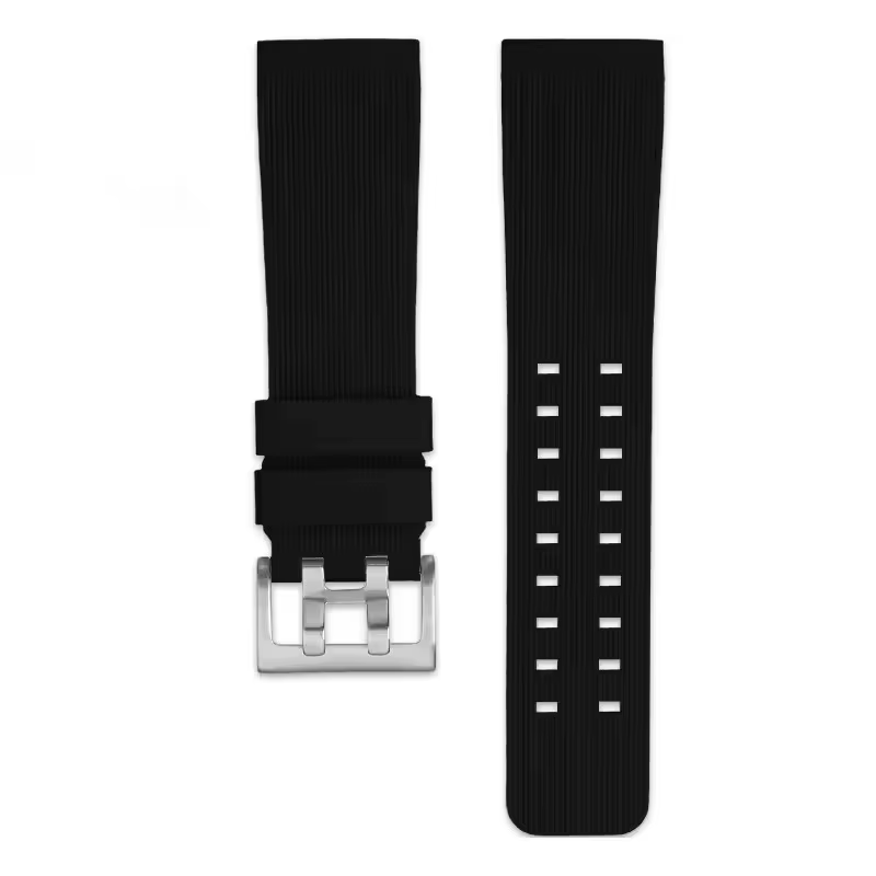 Bracelet de montre en caoutchouc pour Hamilton kaki plongée profonde H78585333 H78505330 H78535380 bracelet étanche 24mm noir jaune bracelets de montre