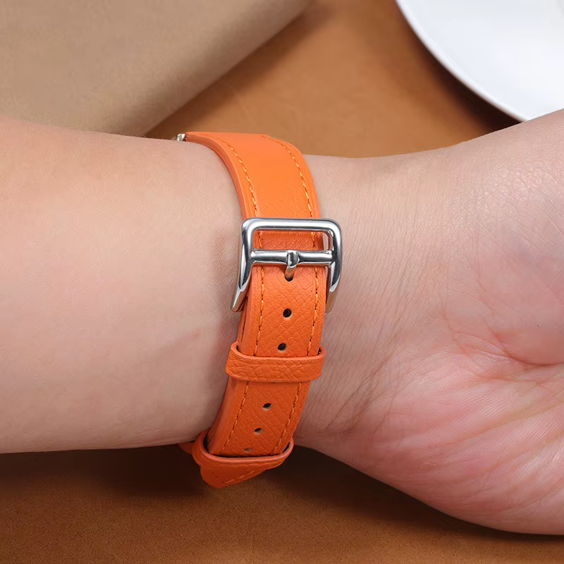 Le Bracelet de montre en cuir véritable convient aux Hermes 14/16/18/20mm