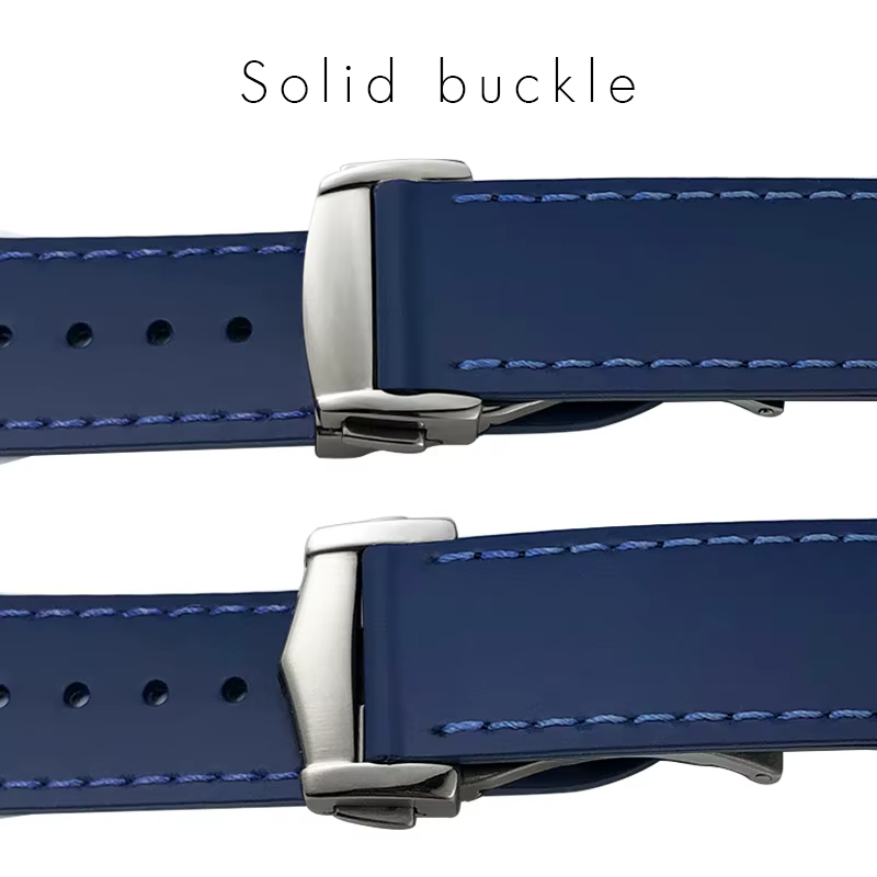 Bracelet de montre incurvé en caoutchouc