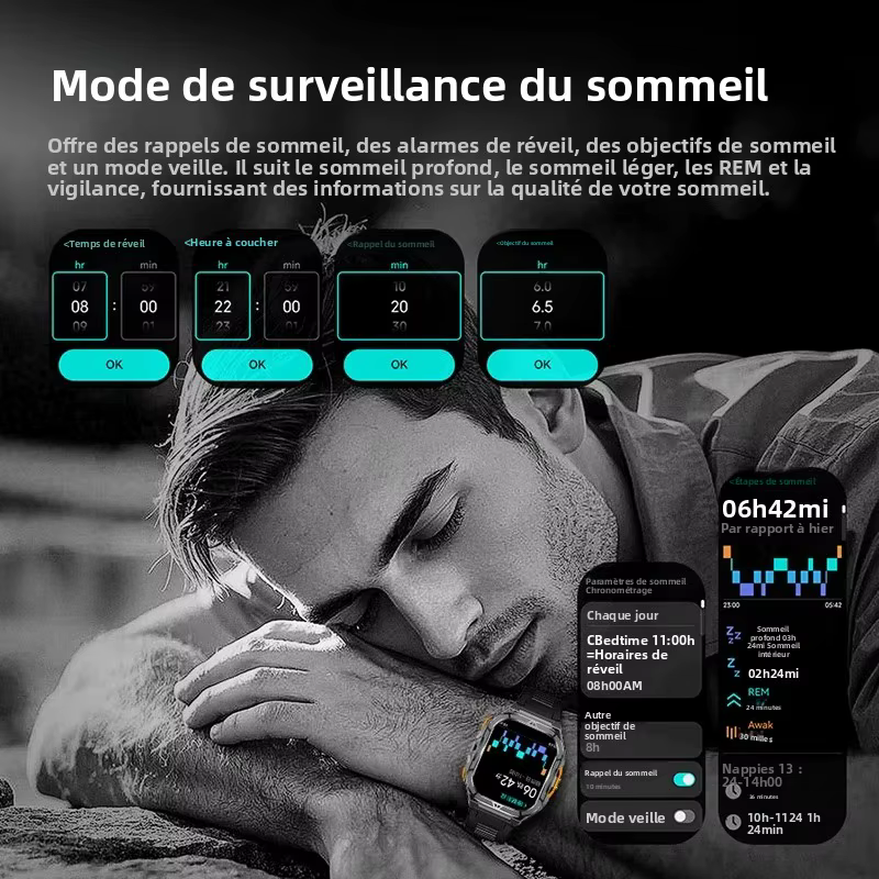 Montre connectée de luxe AMOLED