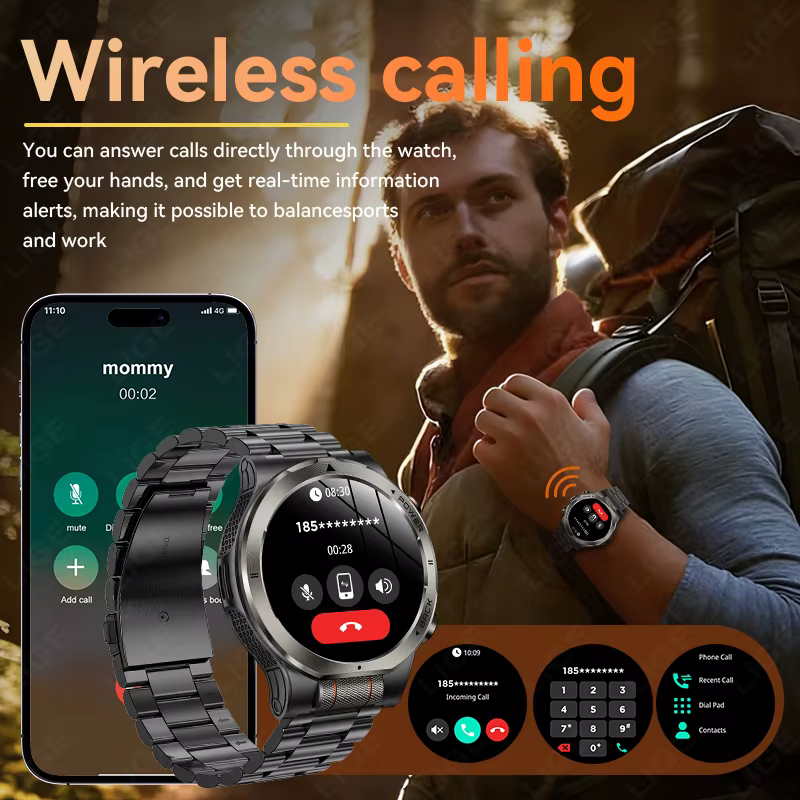 Montre connectée sportive LIGE pour hommes