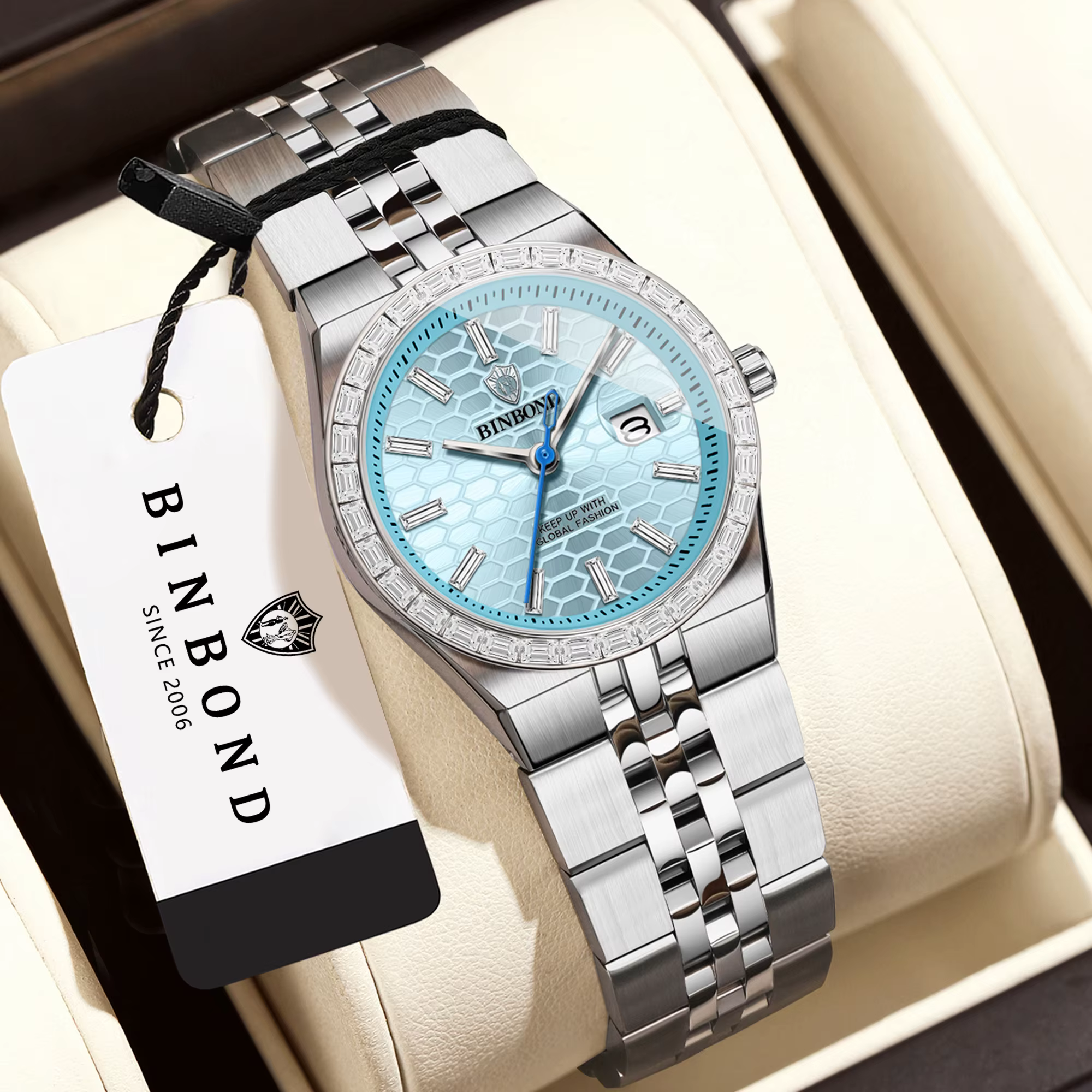 Montres-bracelets à quartz pour femmes BINBOND