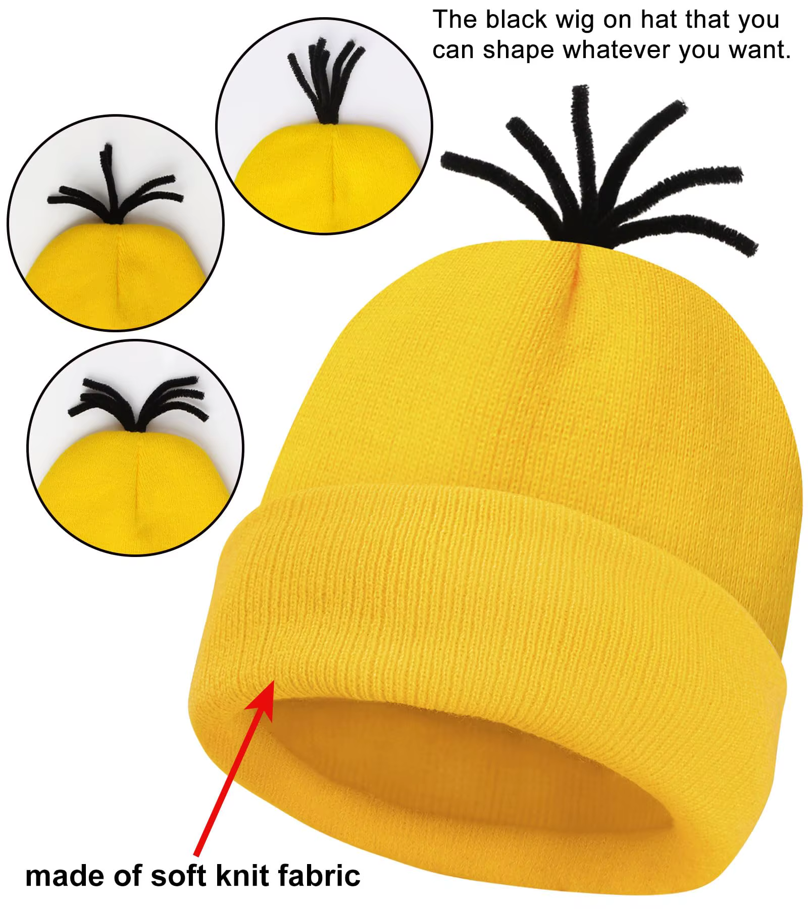 Costume d'Halloween pour femmes adultes, lunettes/bonnet jaune/robe bleue/pingentes/gants, accessoires de Costume d'Halloween