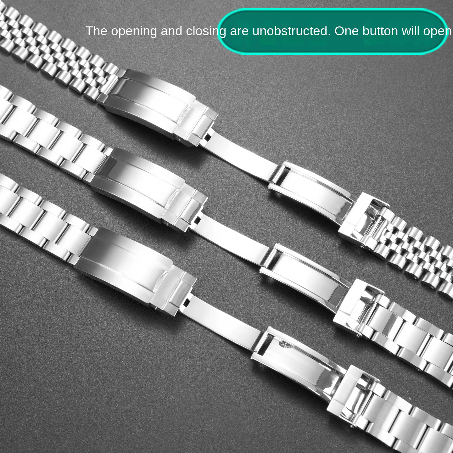 Jubilee 19mm argent acier inoxydable huître extrémité incurvée bracelet de montre pour Seiko no 5 SKX5 Sxns80 Snxs79 Snxs79k Snxs77k Snxs73