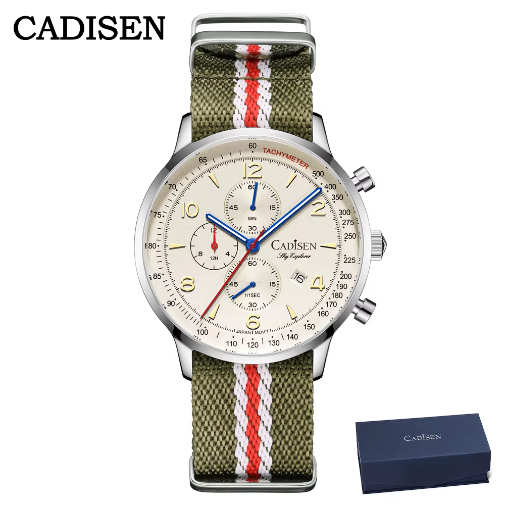 CADISEN 2026 nouveau chronographe hommes montres à Quartz