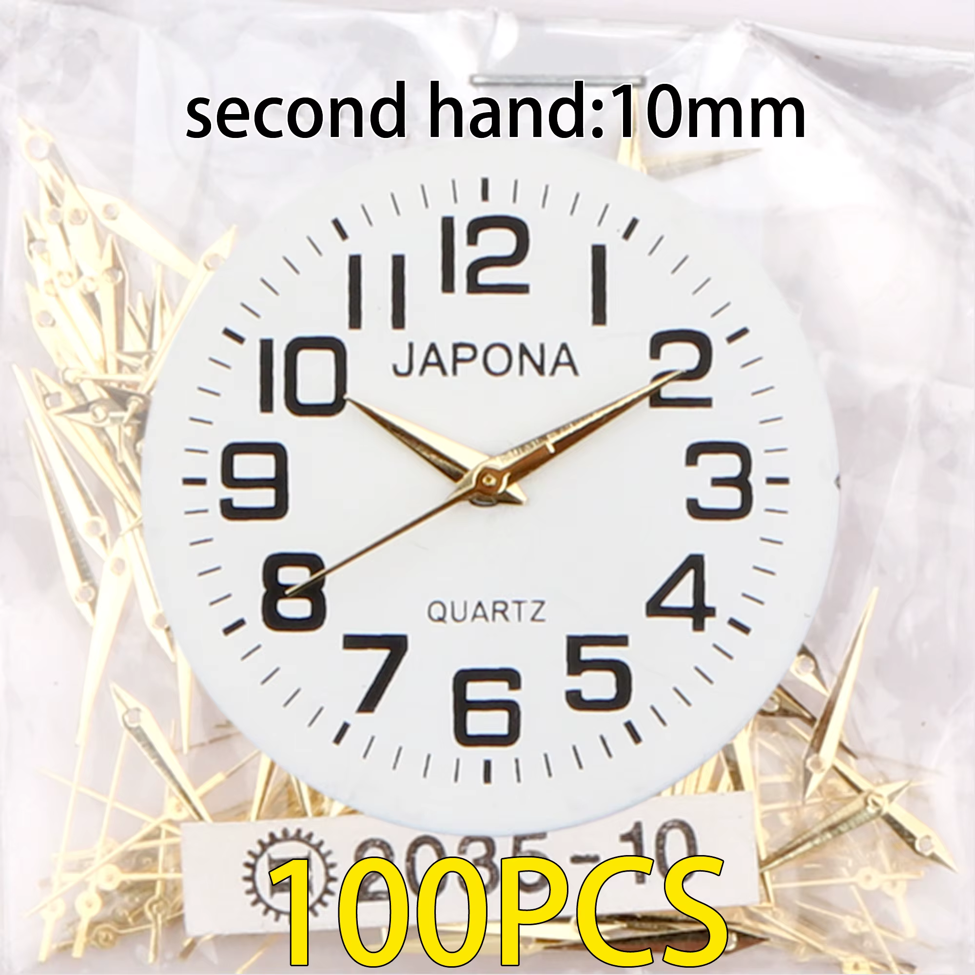 100 ensemble aiguilles de montre