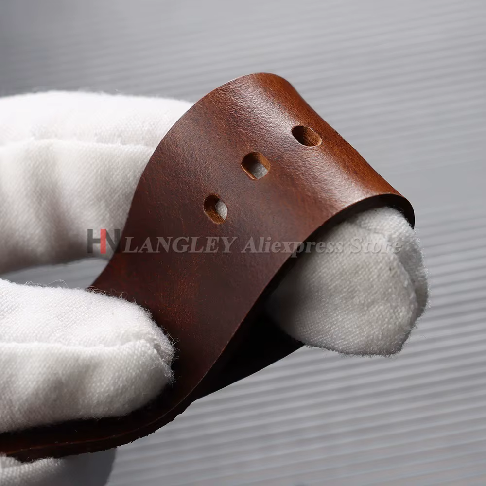 Bracelet de montre en cuir véritable 18mm 20mm 22mm 24mm pour Smartwatch