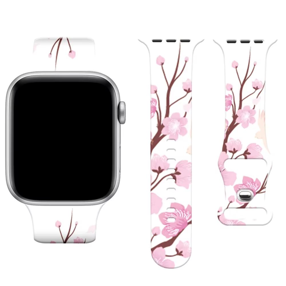 Bracelet Imprimé Floral pour Apple Watch