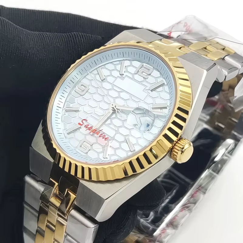 Montre pour homme 6 couleurs 40 mm dorée