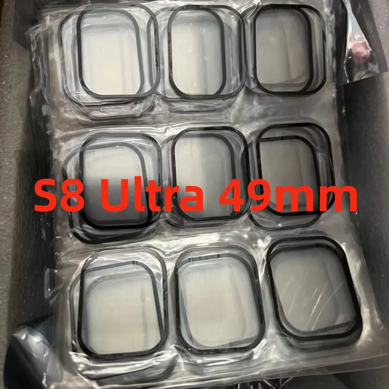 5 pièces/lot pour Apple Watch S7 S8 S9 S10 montre Ultra2 49 45 41MM S5 S3 S4 SE S6 40MM 44mm écran avant lentille extérieure en verre avec OCA