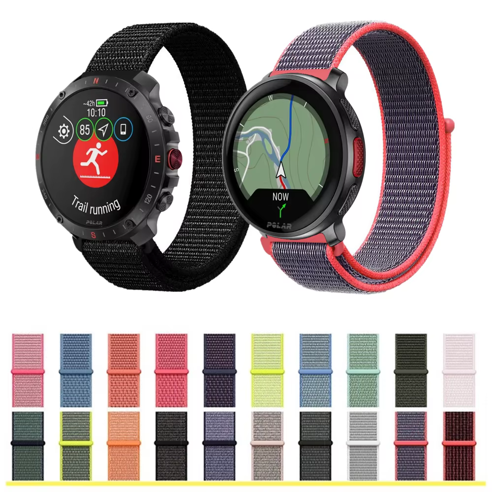 Bracelet de poignet tissé en Nylon pour Polar Vantage M3 M2 V3 Ignite 3 2