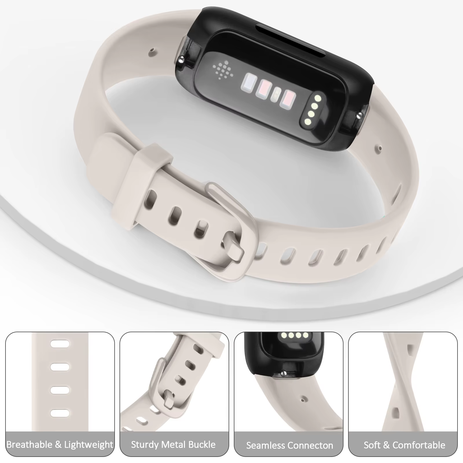Bracelet en silicone souple pour Fitbit inspire 3
