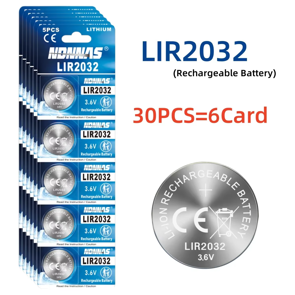 Batterie rechargeable LIR2032