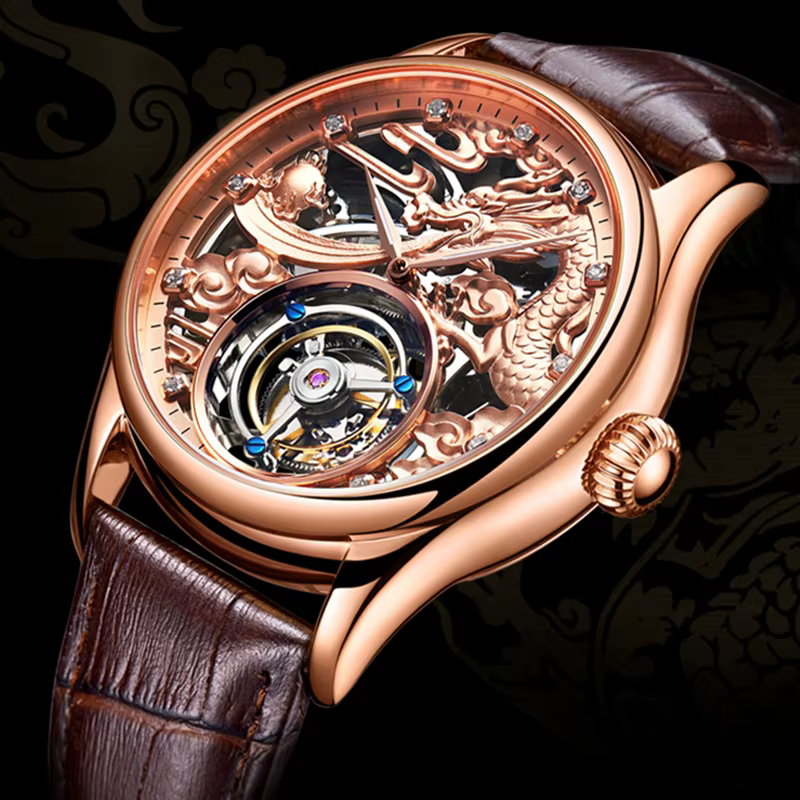 AESOP hommes volant Tourbillon mouvement mécanique automatique montres de luxe