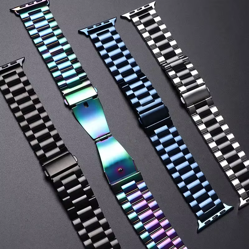 Bracelet en acier inoxydable pour Apple Watch Ultra 3 2 49 45 41 40 46 38 42 44mm