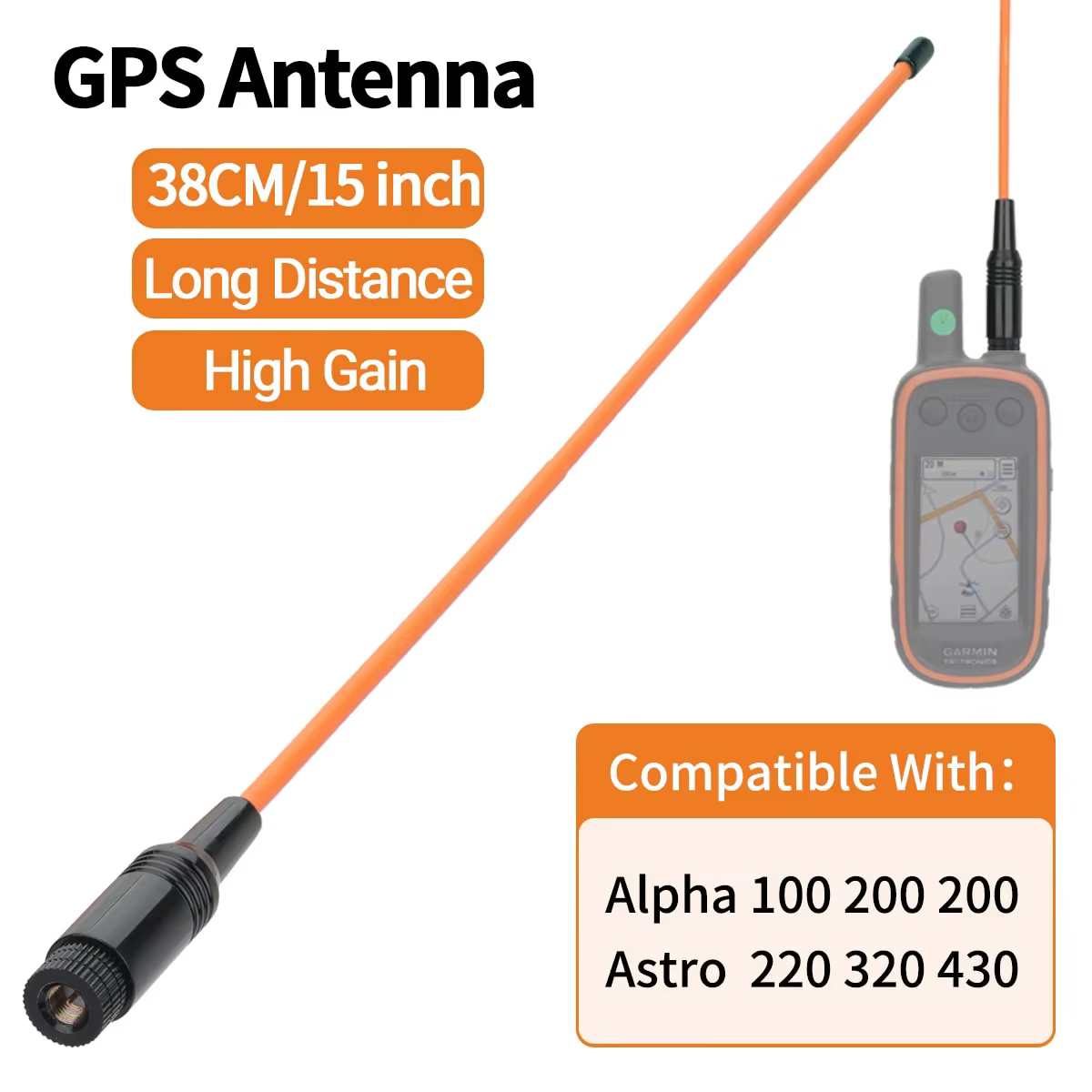 Antenne GPS 771 SMA-mâle Garmin GPS Alpha 38CM