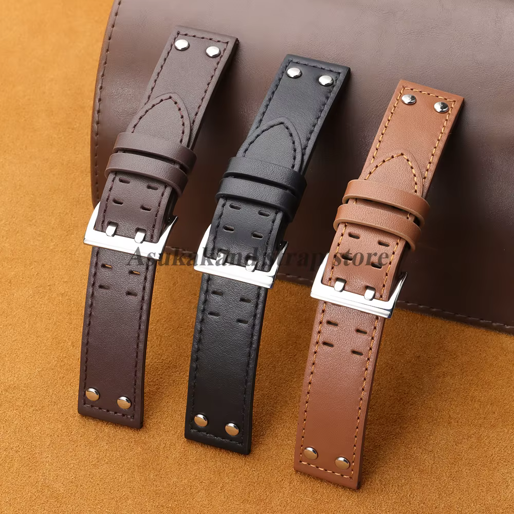 Bracelets de montre en cuir de mode de haute qualité 20mm 22mm pour bracelet