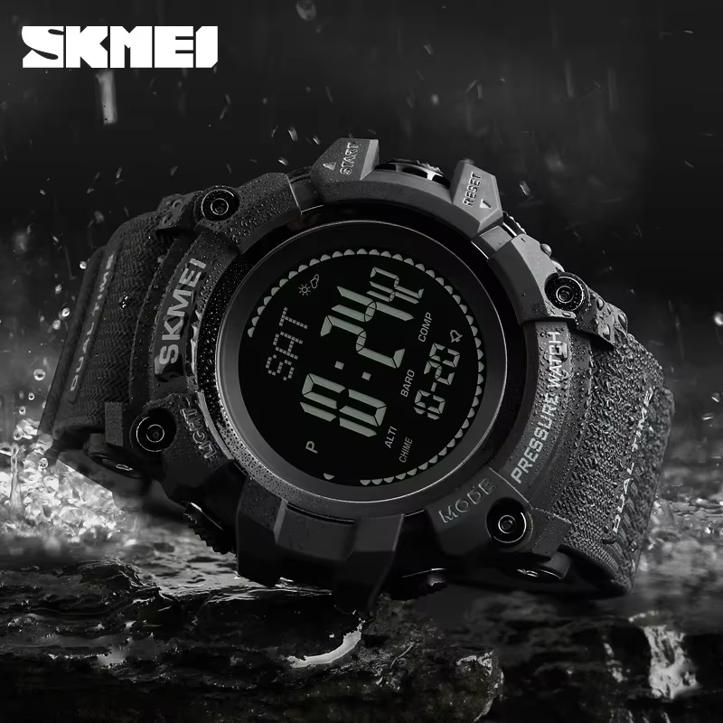 Skmei 1358 altimètre météo Tracker étanche Reloj Hombre montres d'extérieur hommes pression boussole Sport