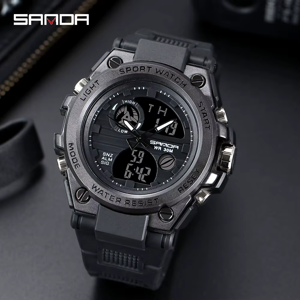Montre-bracelet de sport étanche pour homme