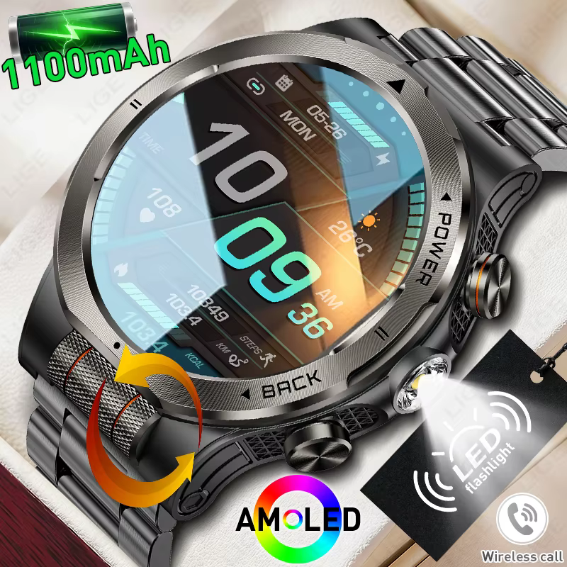 Montre connectée sportive LIGE pour hommes