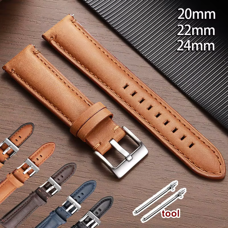 Bracelet de montre en cuir véritable de qualité supérieure