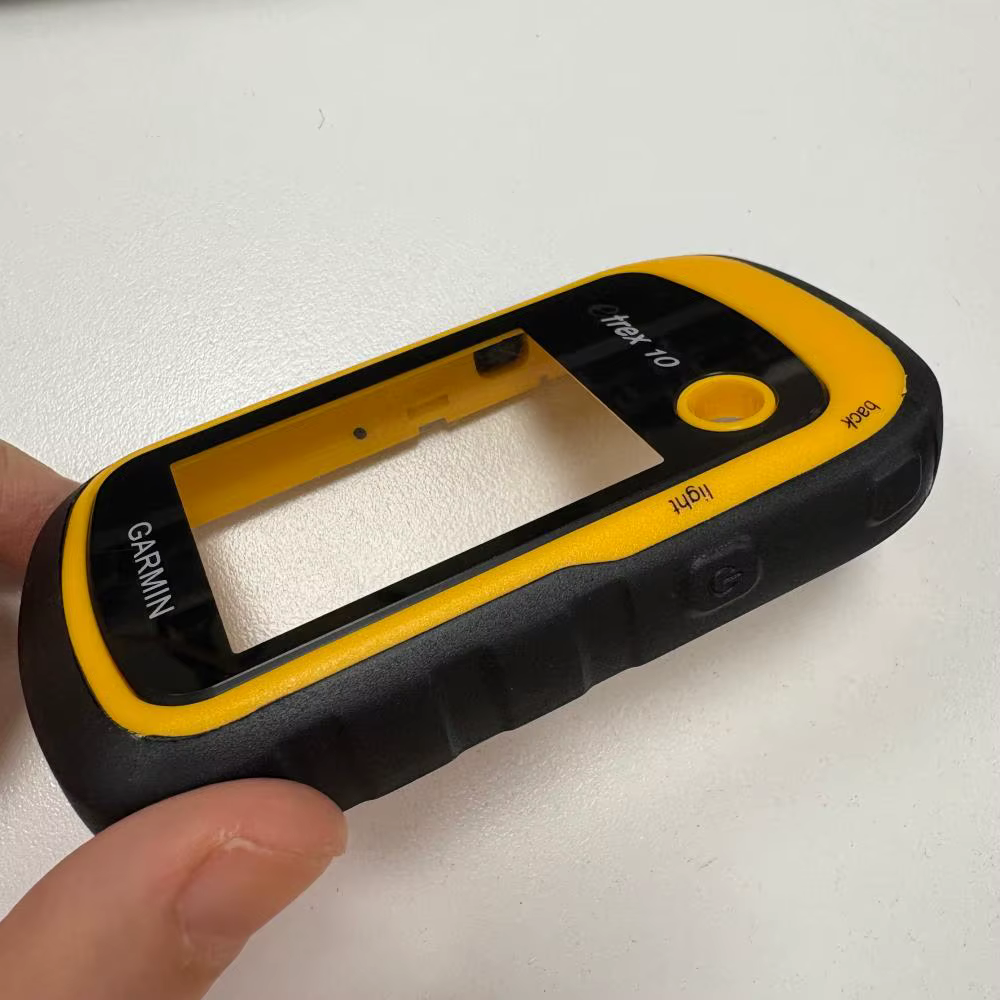 Garmin Etrex 10 couvercle avant avec panneau en verre avec bouton d'alimentation GPS remplacement portable réparation de coque jaune