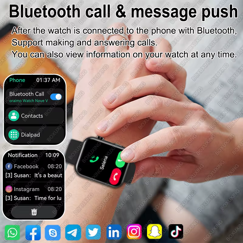 2025 nouvelle caméra montre intelligente hommes femmes Photos enregistrement vidéo moniteur de santé étanche sport