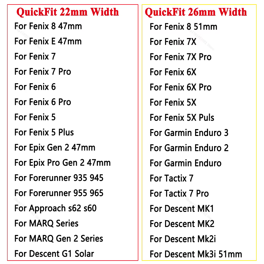 Bracelet de montre Correa Forerunner 955 Solar 965 935 945 QuickFit, bracelet en silicone pour Garmin Fenix 7 7X 6 6X Pro 5 5X, 22mm, 26mm