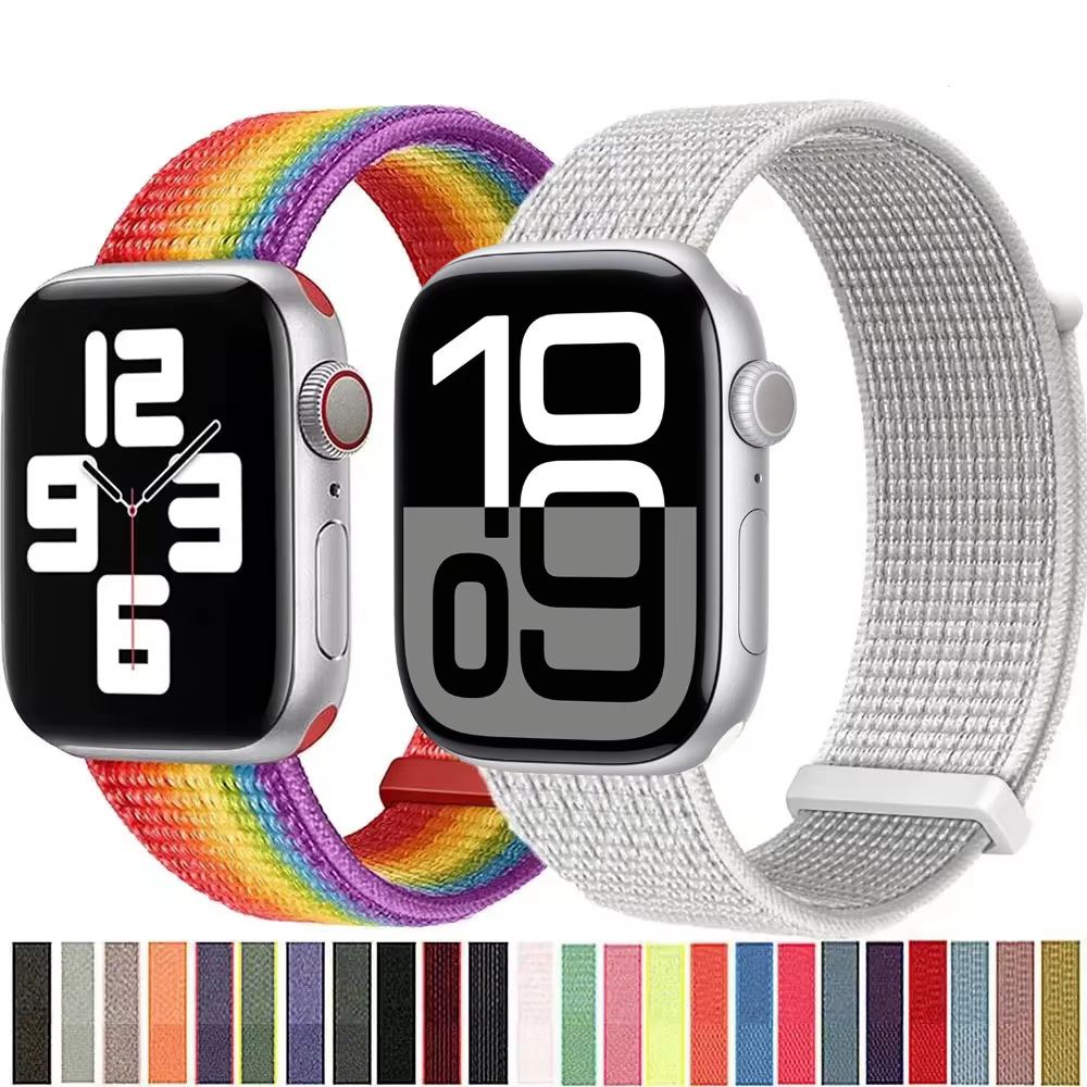 Bracelet en nylon respirant confortable pour Apple Watch