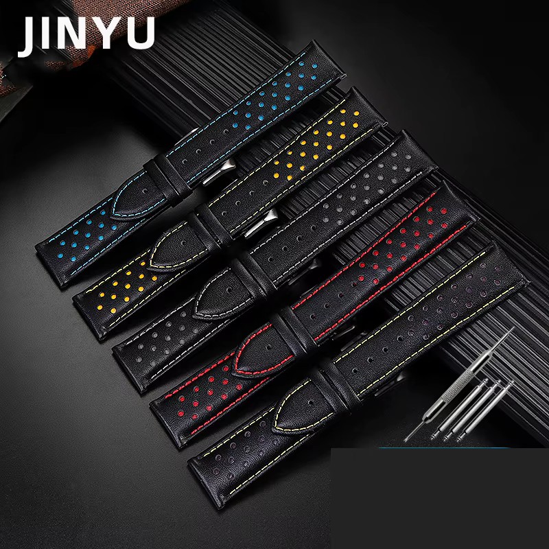 Bracelet en cuir véritable pour Tissot Speed Series