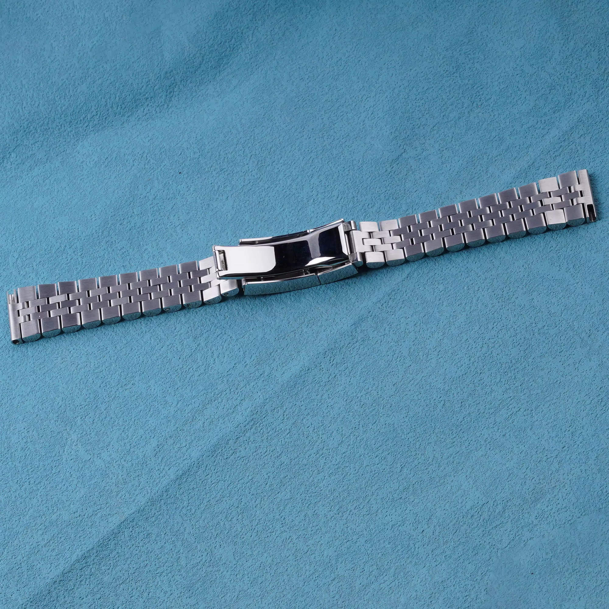 Bracelet de montre de remplacement en acier inoxydable argenté 20 mm 22 mm