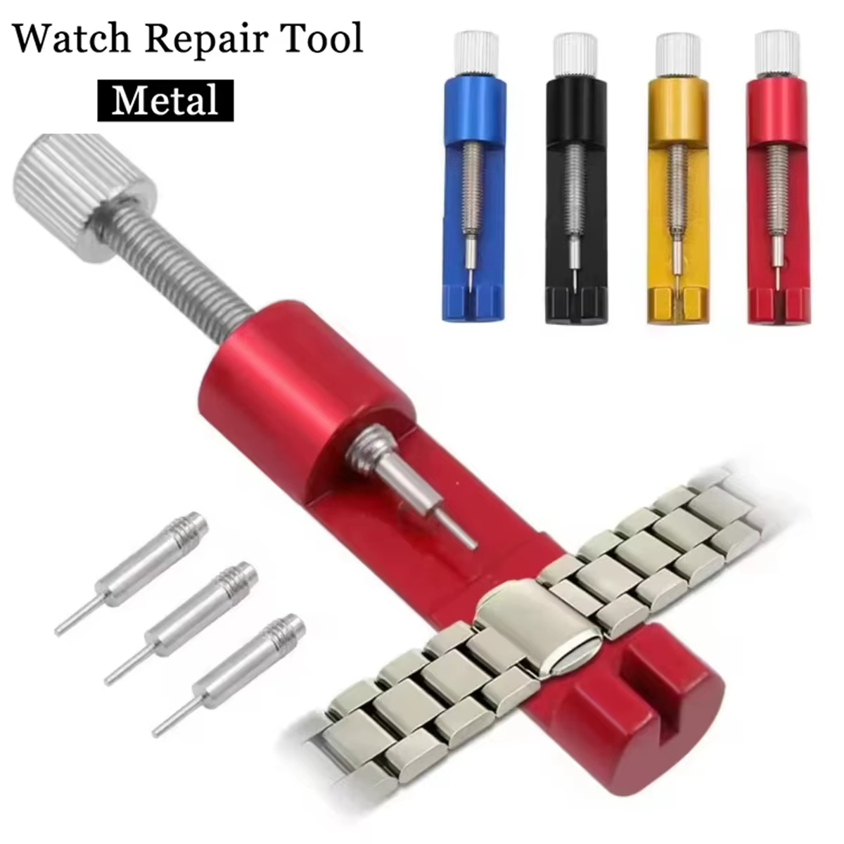 Outil de réparation de montres en métal réglable pour bracelet de montre