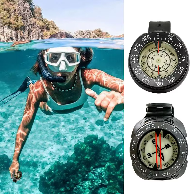 Boussole montre style sous-marine 50m