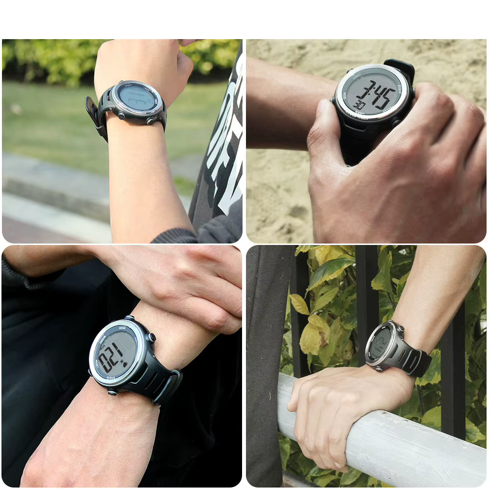 Montre de sport sans fil avec sangle de poitrine pour homme et femme