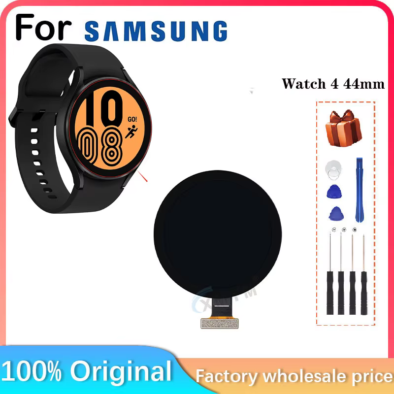 Nouveau pour Samsung Galaxy Watch 4 44mm R-870 R-875 SM-R870 SM-R875 GPS Bluetooth WiFi + LTE LCD écran pièces remplacer réparation