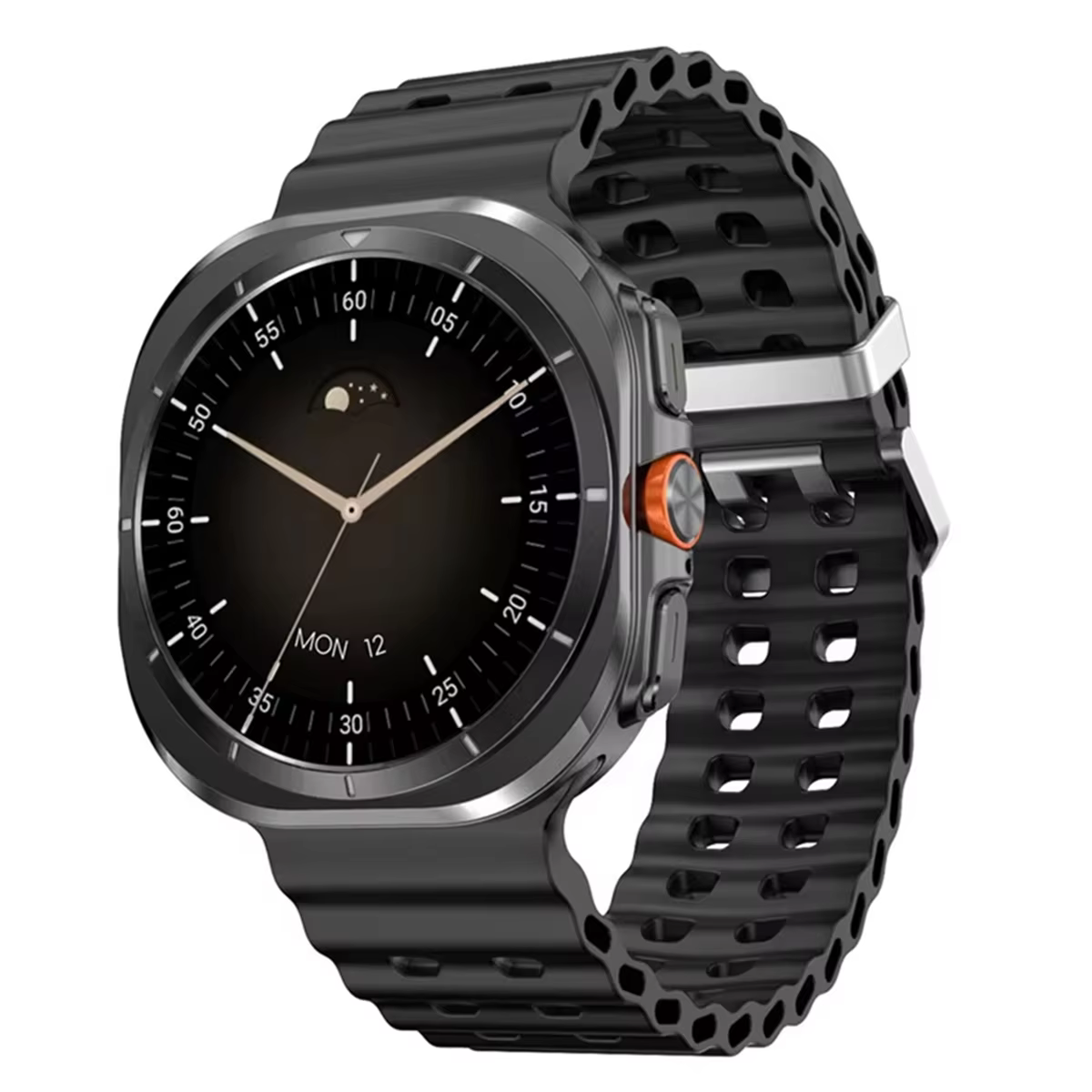 DT Watch Ultra 47mm montre intelligente Bluetooth appel boussole Menu 3D charge sans fil série 7 Smartwatch noir