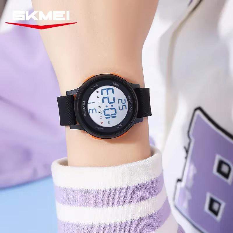 SKMEI 2427 étanche enfant Montre électronique garçon fille antichoc Sport coloré enfants numérique