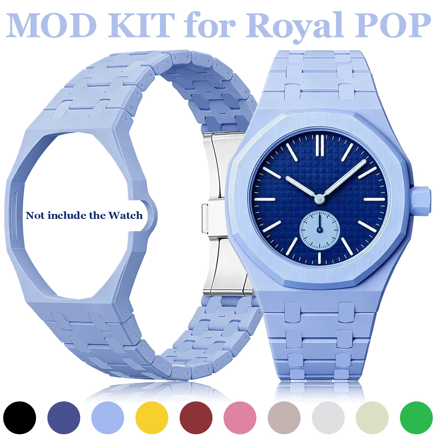 Bracelet de montre en céramique tendance pour Swatch X AP Royal POP