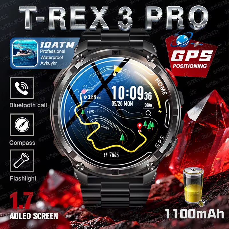 Nouvelle montre intelligente T-Rex 3 Pro 2026