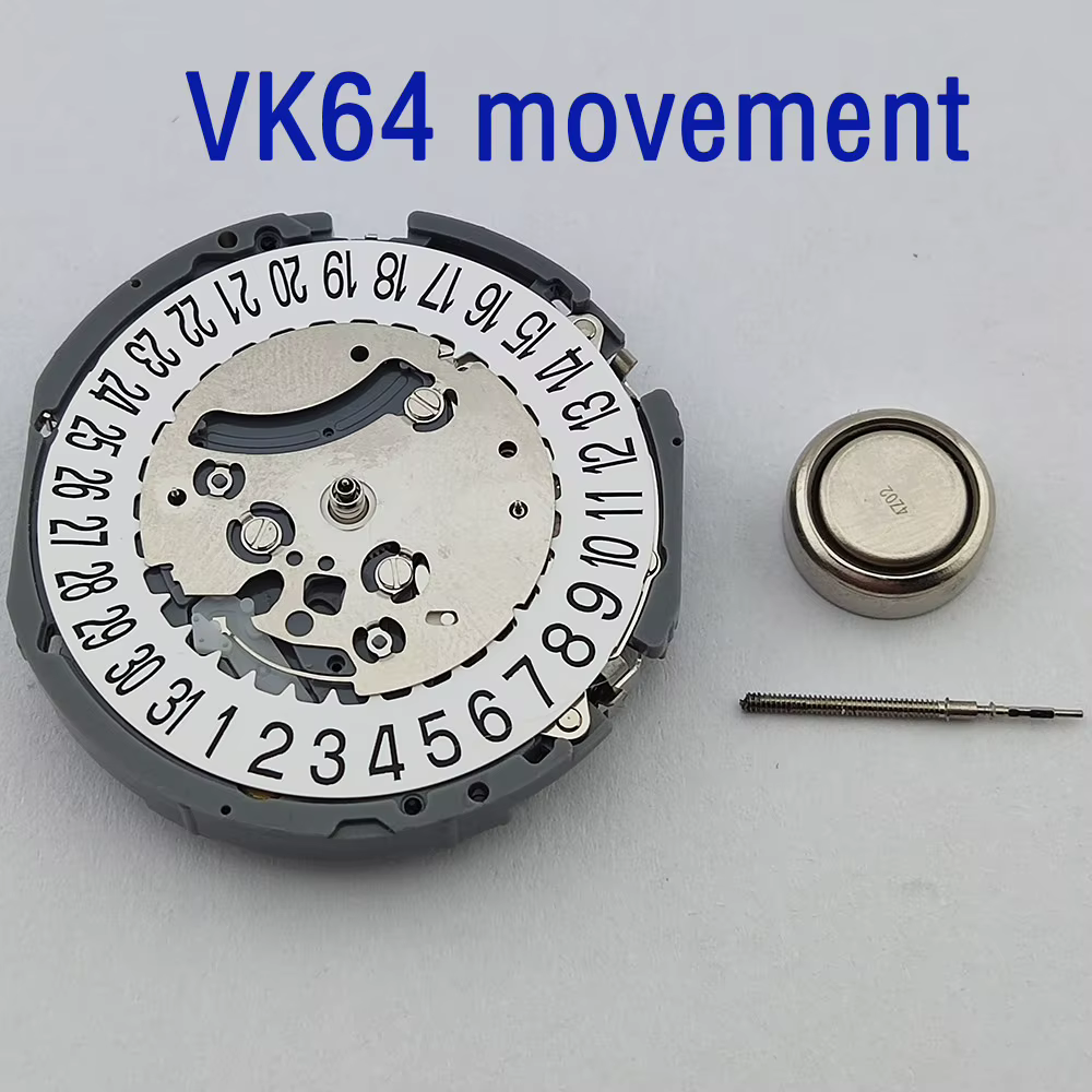 WatchVK64 mouvement VK64A avec batterie