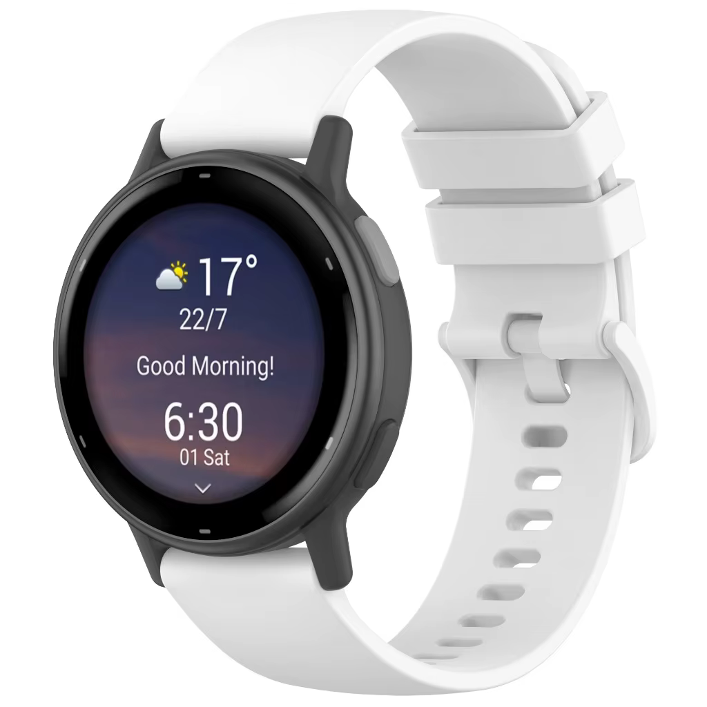 Pour Garmin Vivoactive 5 Bracelet en Silicone 20mm couleur unie