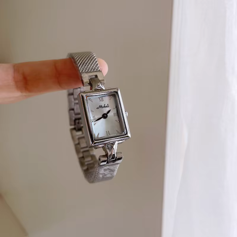 Ice Blue Premium Sense carré bracelet en acier montre femmes lieu de travail filles dames montres