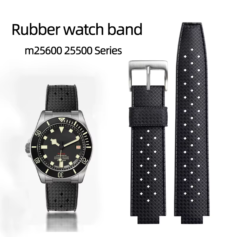 Bracelet de montre en silicone souple pour homme