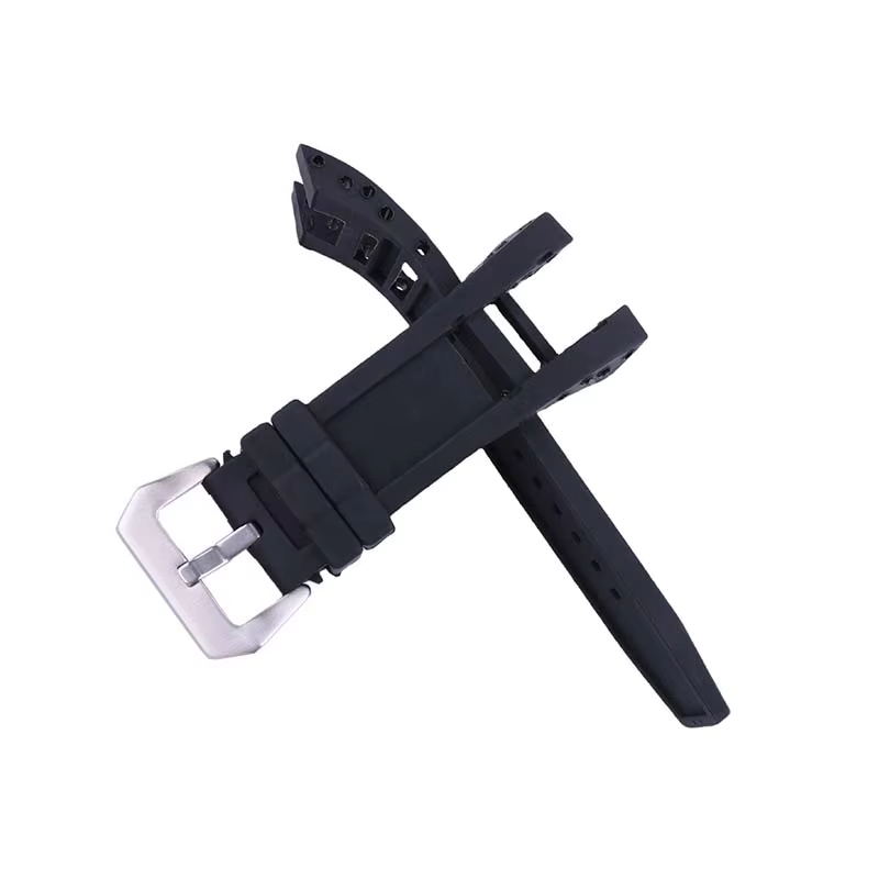 Accessoires de boucle de bracelet de montre en caoutchouc pour hommes